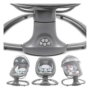 Cadeirinha de balanço Mastela Techno Verde Estampada Cinza Verde