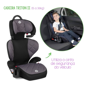 Cadeira Triton II Preto com Cinza