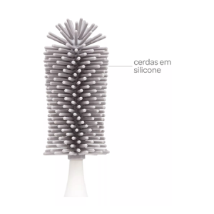 Escova para Mamadeira e Bico em Silicone