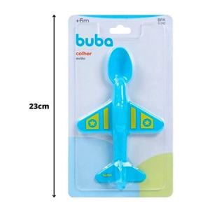 Talher Colher Avião Bebê para Introdução Alimentar Buba
